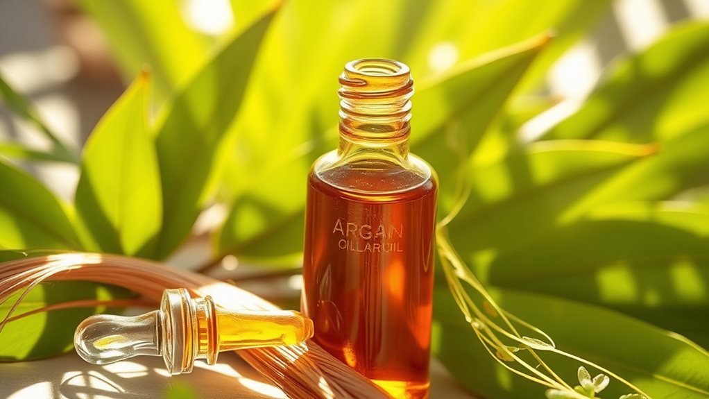 silky argan oil hair